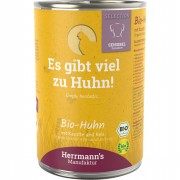 Bio Huhn mit Karotten Reis und Fenchel 400g Hund Nassfutter Herrmann