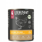 Bio Huhn mit Schwarzwurzel und Amaranth 800g Hund Nassfutter Liebesgut