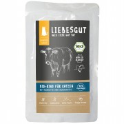 Bio Rind mit Karotte und Amaranth 100g Katze Nassfutter Liebesgut