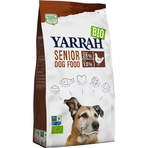3er-SET Senior 10kg Bio Hund Trockenfutter Yarrah