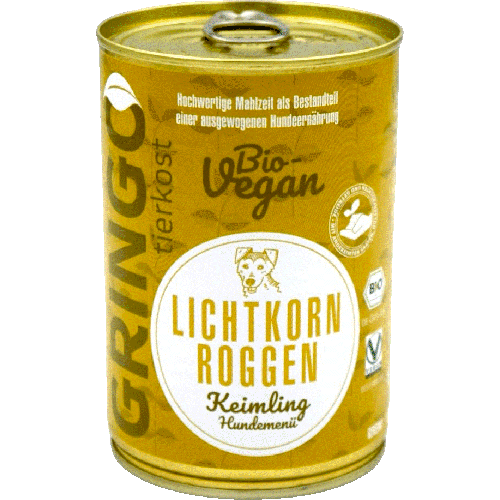 Bio Lichtkornroggen-Keimling 400g Hund Nassfutter Gringo