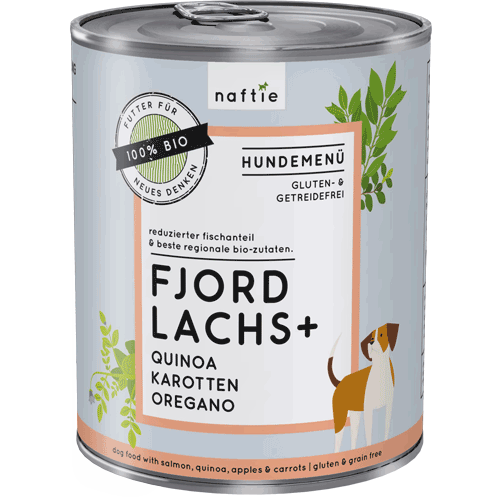 Bio Fjord Lachs+ 800g Hund Nassfutter Naftie