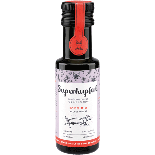 Superhupferl Bio Ölmischung f. den Bewegungsapparat 100ml Hund Nahrungsergänzung Tinka Green